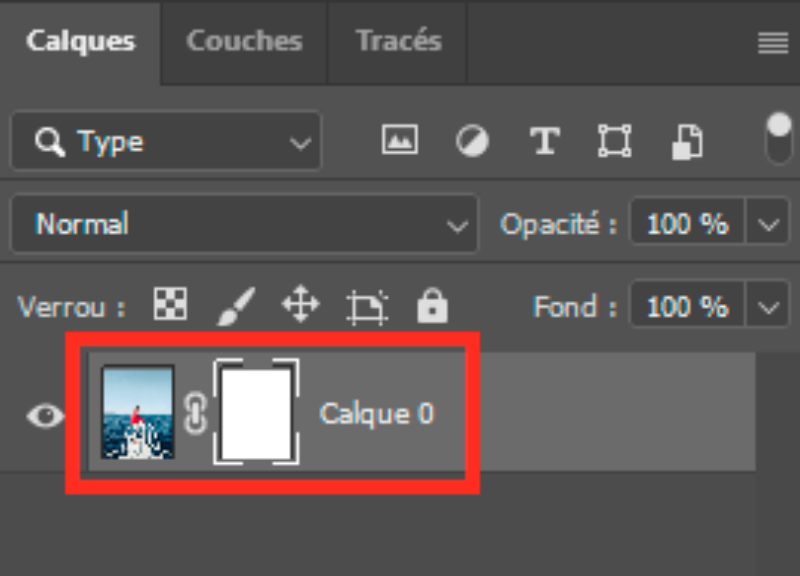 Photoshop : masque de fusion