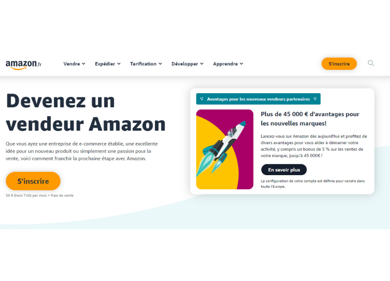 Seller central compte professionnel Amazon